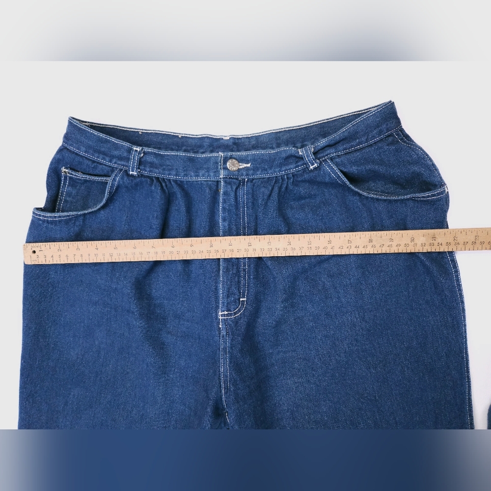 Gitano Vintage 80s Womens High Waisted Denim Jeans Size 38 Short Dark Wash - Picture 4 of 15